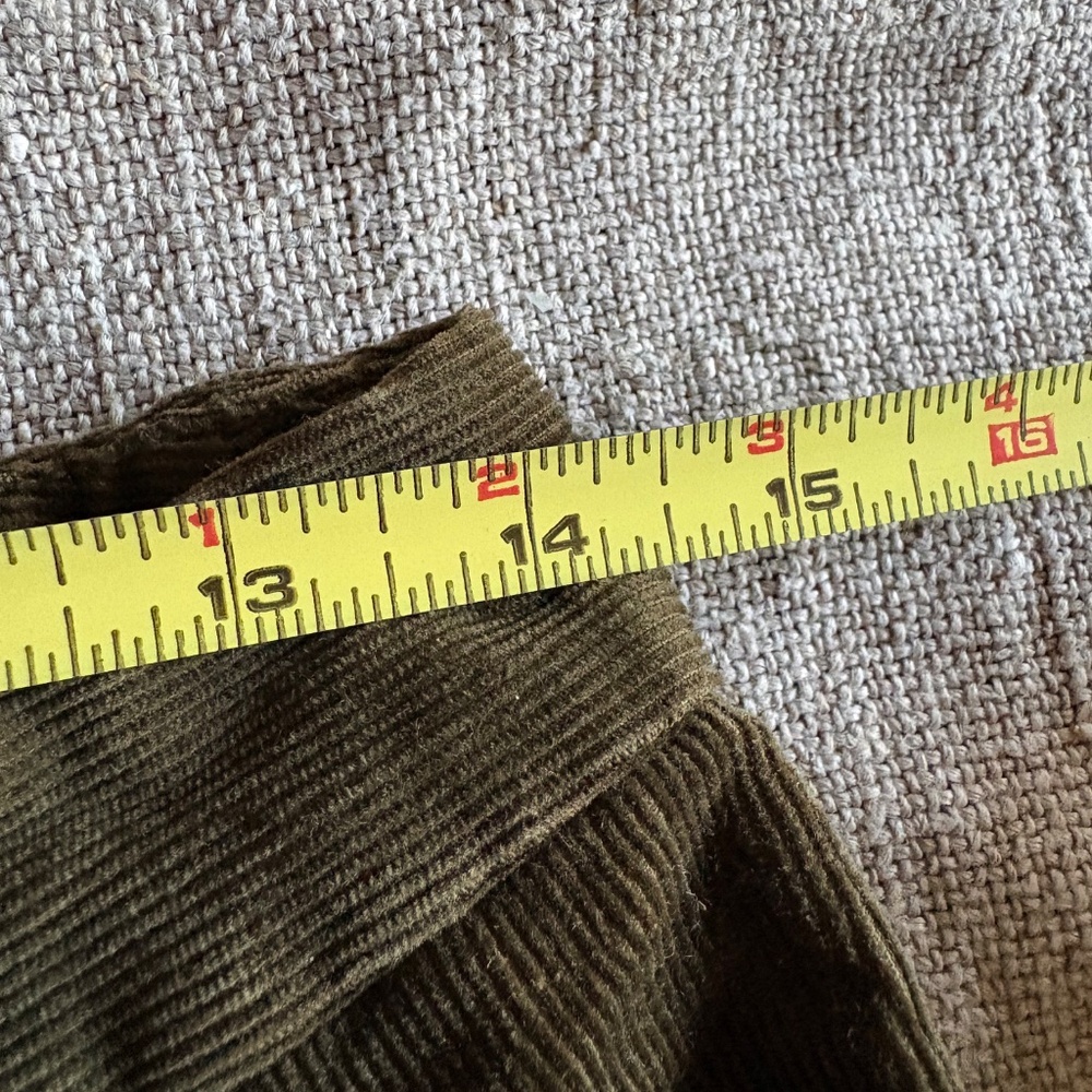 JCrew 2P dark olive corduroy favorite fit pants - Picture 3 of 6